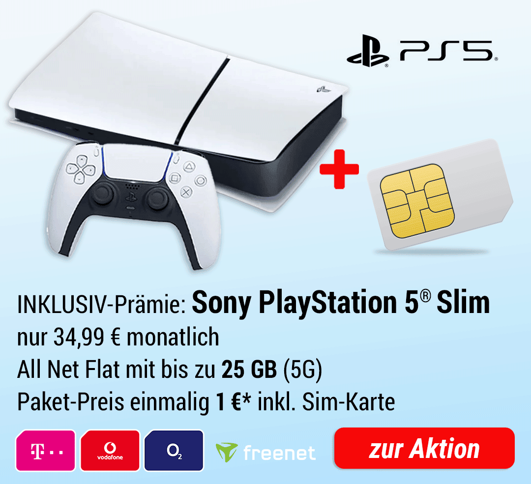 Sony PlayStation®5 Slim INKLUSIVE + ALL NET FLAT