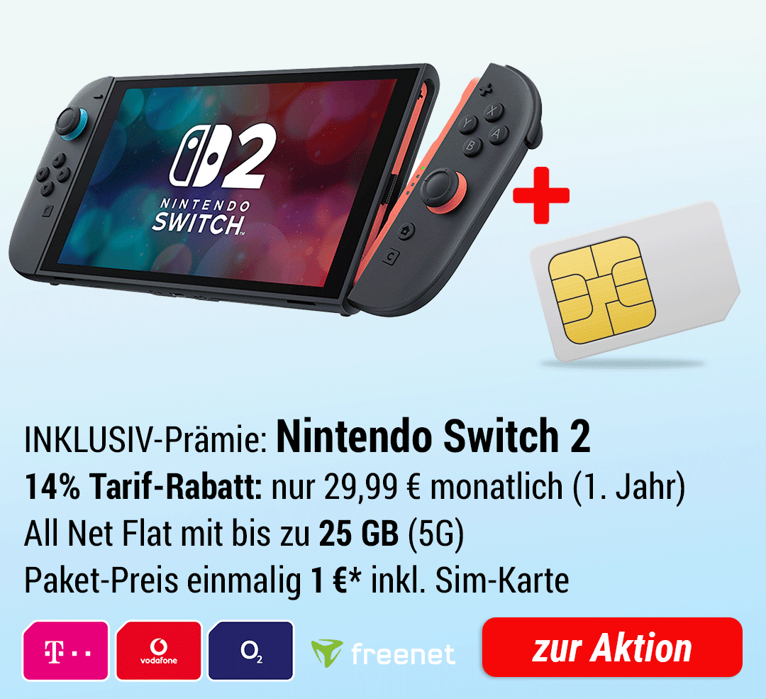 Nintendo Switch 2 INKLUSIVE + ALL NET FLAT