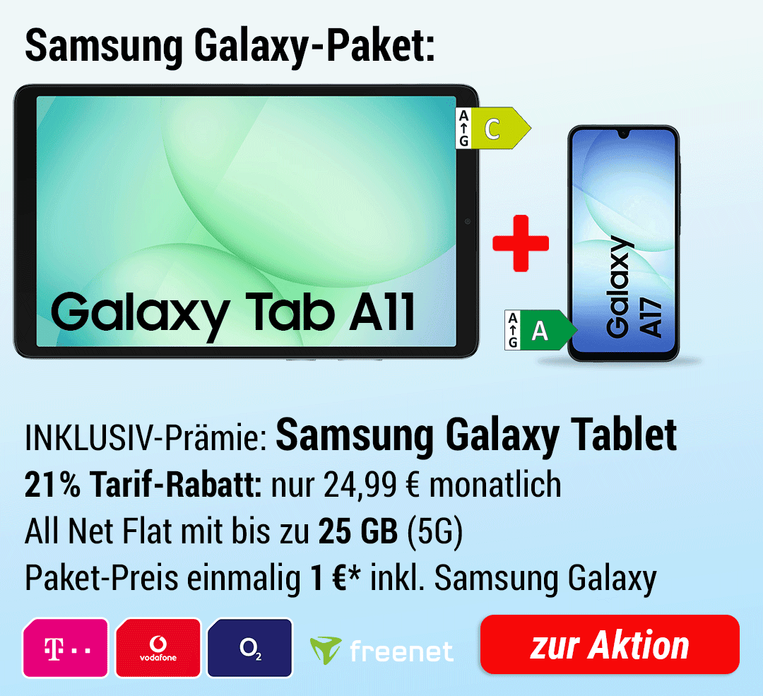Samsung Tablet INKLUSIVE + Samsung Galaxy A17